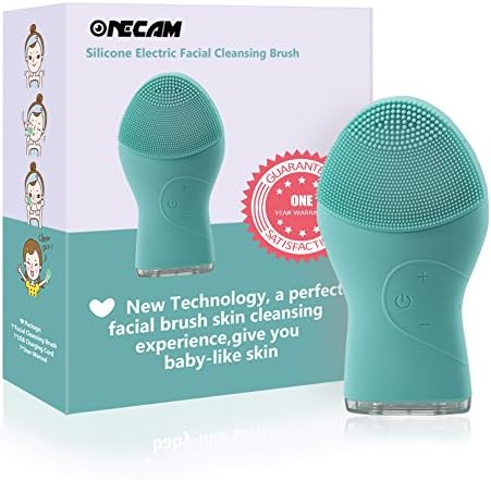 Face Brush,ONECAM Vibrating Waterproof Rechargeable Electric Facial Cleansing Brush&Massager for Deep Exfoliator