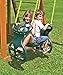 Eastern Jungle Gym Heavy-Duty Plastic Horse Glider Swing Seat Set Including Back-to-Back Glider for Two Kids and Brackets