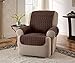 Innovative Textile Solutions, Microfiber Furniture Protector Recliner Wing Chair, Perfect Chair Protection, Comfortable Easy Stretch Fabric, Protect Against Spills and Stains (Chocolate)