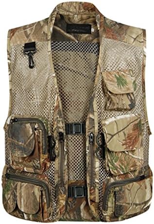 Gihuo Men's Lightweight Quick Dry Outdoor Multi Pockets Fishing Vest