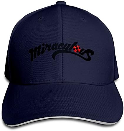 AegeanSea Miraculous Ladybug And Cat Noir Logo Fashion Sun Hat Navy Apparel