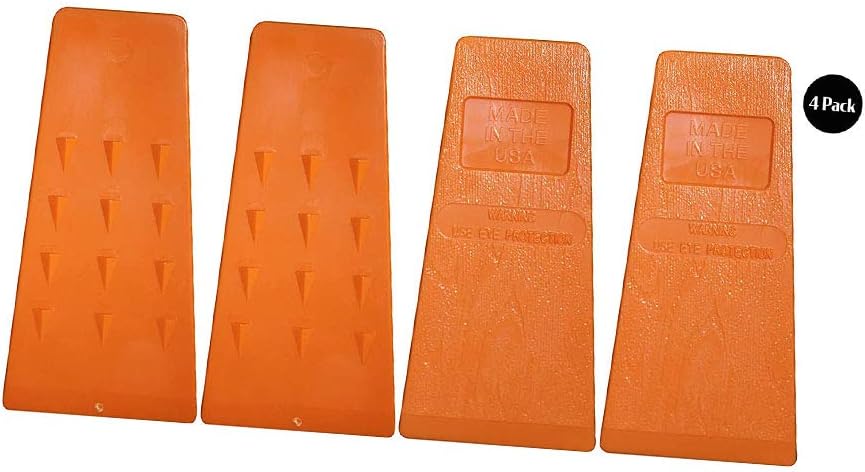 Timber Savage 5.5 Inch Felling Wedge Chain Saw Logging Supplies Set of 4: Garden & Outdoor