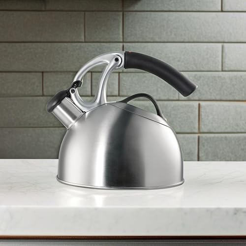 OXO BREW Uplift Tea Kettle Brushed Stainless Steel, quarts in