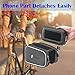 Longteng Bike Frame Bag, Waterproof Top Front Tube Bike Bag Sensitive Touch Screen Bike Phone Bag with Detachable Velcro Design and Lndependent Storage Space Design for Cellphone Below 6.0 Inchesthumb 1