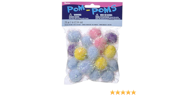 Amazon Com Darice Iridescent Pom Poms 1 Pkg Spring Arts Crafts Sewing