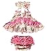 Floral Girl Baby Dress 3-Piece Romper Set — Adorable Matching Baby Girl Outfit