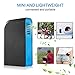 Skyocean Small Personal Fan with 6000mAh power bank, Mini Battery USB Desk Fan with Portable Charger Best using in Travel Office School Kitchen outdoor sport Camping Equipment (Black)