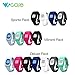 WoCase Wristband for Xiaomi MiBand Activity and Sleep Tracker Band Bracelet (Light Turquoise, One Size, Fits Most Wrist)