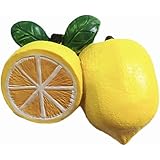 Fruit 3D Lemon Refrigerator Magnet Resin Travel Souvenirs,Handmade Home & Kitchen Decoration Lemon Fridge Magnet Collection Gift
