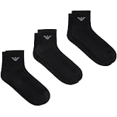 Emporio Armani Men's 3 Pack Ankle Socks