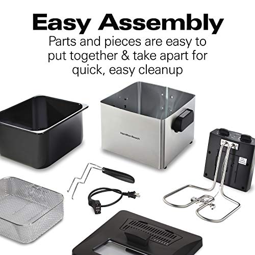 Hamilton Beach Professional Style Electric Deep Fryer, Lid with View