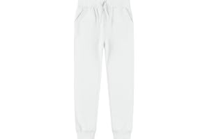 Kid Nation Kids Unisex Soft Brushed Fleece Casual Pull On Jogger Sweatpants with Pockets for Boys or Girls