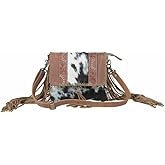 Myra Bag Leather Fringe Purse - Western Style Fringe Purses for Women, Genuine Leather Boho Bags for Women, Cowgirl Gifts