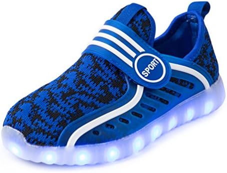 KEVENI Light Up Shoes Led Luminous Sneakers For Kids Boys Girls On Party BLUE 27