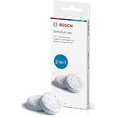 Bosch Cleaning Tablets for VeroCafe Coffee and Espresso Machines | Phosphate-Free Espresso Cleaners, Remove Coffee Oil and Residue - Extend Service Life, 10 Tabs - TCZ8001US