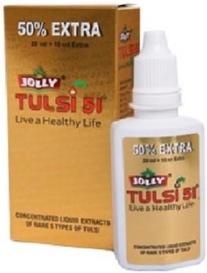 Tulsi (Basil, Ocimum Tenuiflorum)51 Natural by Jolly antioxidant, anti-bacterial