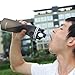 Valourgo Collapsible Water Bottle, Silicone Foldable with Leak Proof Valve BPA Free - gray 21 oz