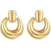 Gold Silver Hoop Dangle Earrings For Women Statement Retro Earrings Multiple Styles Jewelry for Birthday Party Jewelry