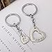 2PCs/Set Big Sis Little Sis Heart Charm Keychain Set Gifts For Sisters