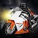 GPTOYS Motorcycle Toddler Toy Car for 2 3 4 5 Year Old Boys Girls Birthday Gift Preschool Games, Bump and Go Action Car with Light & Music