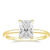EAMTI 1/2/3/4CT 925 Sterling Silver Engagement Rings Radiant Cut Solitaire Cubic Zirconia CZ Wedding Promise Rings for Her Wedding Bands for Women Size 3-11