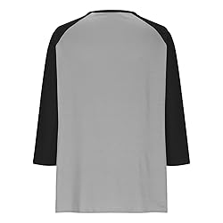 Womens 3/4 Sleeve Tops and Blouses Plus Size