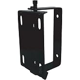 BluBird HRS180 Universal Hose Reel Swivel Mount for Floor, Wall, Ceiling, 180 Degree Rotation, Black Powder Coated, Steel, 4 Slotted Holes