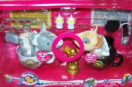 Teacup Piggies Exclusive Deluxe Playset Golden Starlet Award Set Includes 2 Piggy Figures!