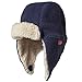 Zutano Cozie Fleece Unisex Toddler and Baby Trapper Hat, Cold-Weather Hat for Little Boys and Girls, Denim Navy, 12 Months
