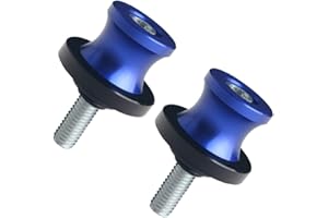 JGR Blue M8X1.25 8MM Motorcycle Swing Arm Spools Sliders CNC Swingarm Stand Screw Compatible for Ducati Triumph Kawasaki BMW Suzuki Honda