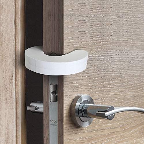 BYETOO 6 Pack Door Finger Guards Foam Door Stopper White 3.5x3.5x0.6 in