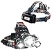 Strong LED Headlamp 5000 Lumens Rechargeable batteries full charging kit included XML T6 3 LED Aluminum