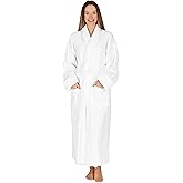Terry Cloth Robes for Women by Boca Terry. Long Towel Robe, Shawl Style Cotton Women's Bathrobe