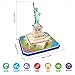CubicFun 3D Puzzle Small US Architectural Building Model Kits Collection Toy, Pack of 2, The Empire State Building and Statue of Liberty in ONE Set