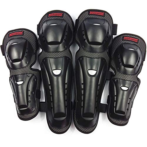 VOVI for SX032 Motorcycle Protective Gear Elbow Knee Guards Racing Titan Race Adult Knee Shin Anti-Fall Guard Off-Road Motorcycle Body Armor Anti-Shock Riding Knee Pads