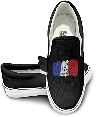 Raroccan Fighting French Unisex Canvas Sneakers Shoes Black 35