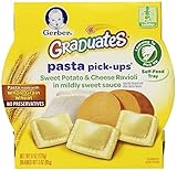 Gerber Graduates Pasta Pick Ups, Sweet Potato and Cheese Ravioli, 6 Ounce (Pack of 8)