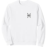 Zodiac Sign Pisces (Vintage Black) Sweatshirt