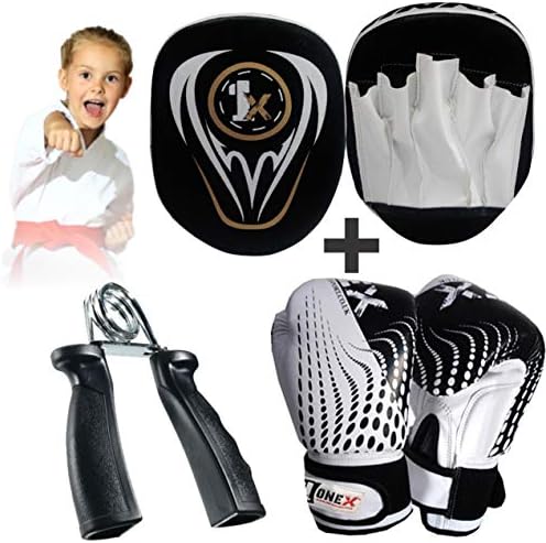 New Focus Pads & Boxing Bag Gloves Set Hook and Jab Martial Arts Kick Thai Punch Bag Training Mitts Target with free Hand Gripper