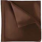 Cyriacus 100% Silk Pocket Square 13.7” Solid Color for Men Wedding Party Handkerchief Gentleman