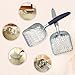 VIVAGLORY Cat Litter Scoop, Durable Metal Litter Scoop for Kitty, Sifter with Deep Shovel and Ergonomic Handle, Made of Heavy Duty Solid Aluminum, Jumbo Size, Navy Blue