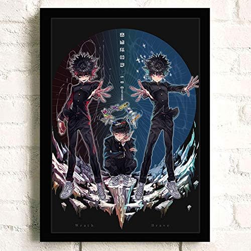 Mob Psycho 100 Japanese Anime Poster Prints Wall Art Decor Unframed,32x22 16x12 Inches,Multiple Patterns Available