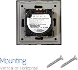 CNBINGO 2-Way Touch Light Switch 2-Gang Glass Panel LED Backlight 240V view 5