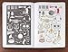 Aleks Melnyk No.18 Metal Journal Stencil, Music, Stainless Steel Stencil 1 PCS, Template Tool for Wood Burning, Pyrography and Engraving, Scrapbooking, Crafting, DIY