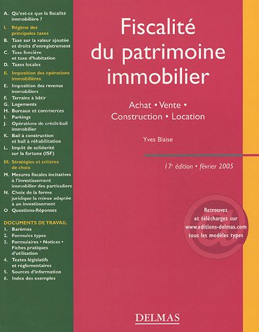 Fiscalité du patrimoine immobilier