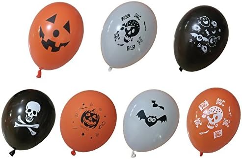 Halloween Decorations Halloween Balloons Latex Halloween Party Supplies Favors 12 Inches Pack of 20 Random Color Style