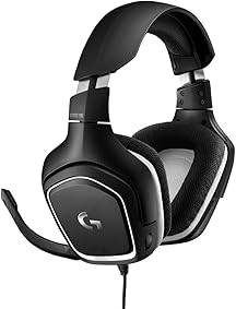 Logitech G332 - Auriculares Gaming con Cable, Audio Estéreo, Transductores 50 mm, 3.5 mm Jack, Micrófono Volteable para Silenciar, Ligero, PC/Mac/Xbox One/PS4/Nintendo Switch, Negro/Rojo 
