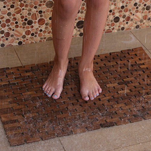 Hipo Modern Living Teak Indoor Outdoor Bath and Shower Mat LAVORIST