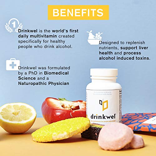 Drinkwel Hangover Supplement toGo Packets 20 Servings x 3 Capsules