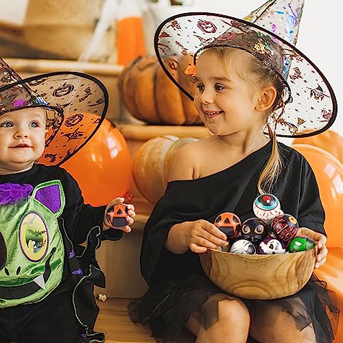 LovesTown 12PCS Halloween Stress Balls, Squeeze Balls Slow Rising Stress Relief Fidget Toys for Halloween Party Favor Kids Toys 10 Designs